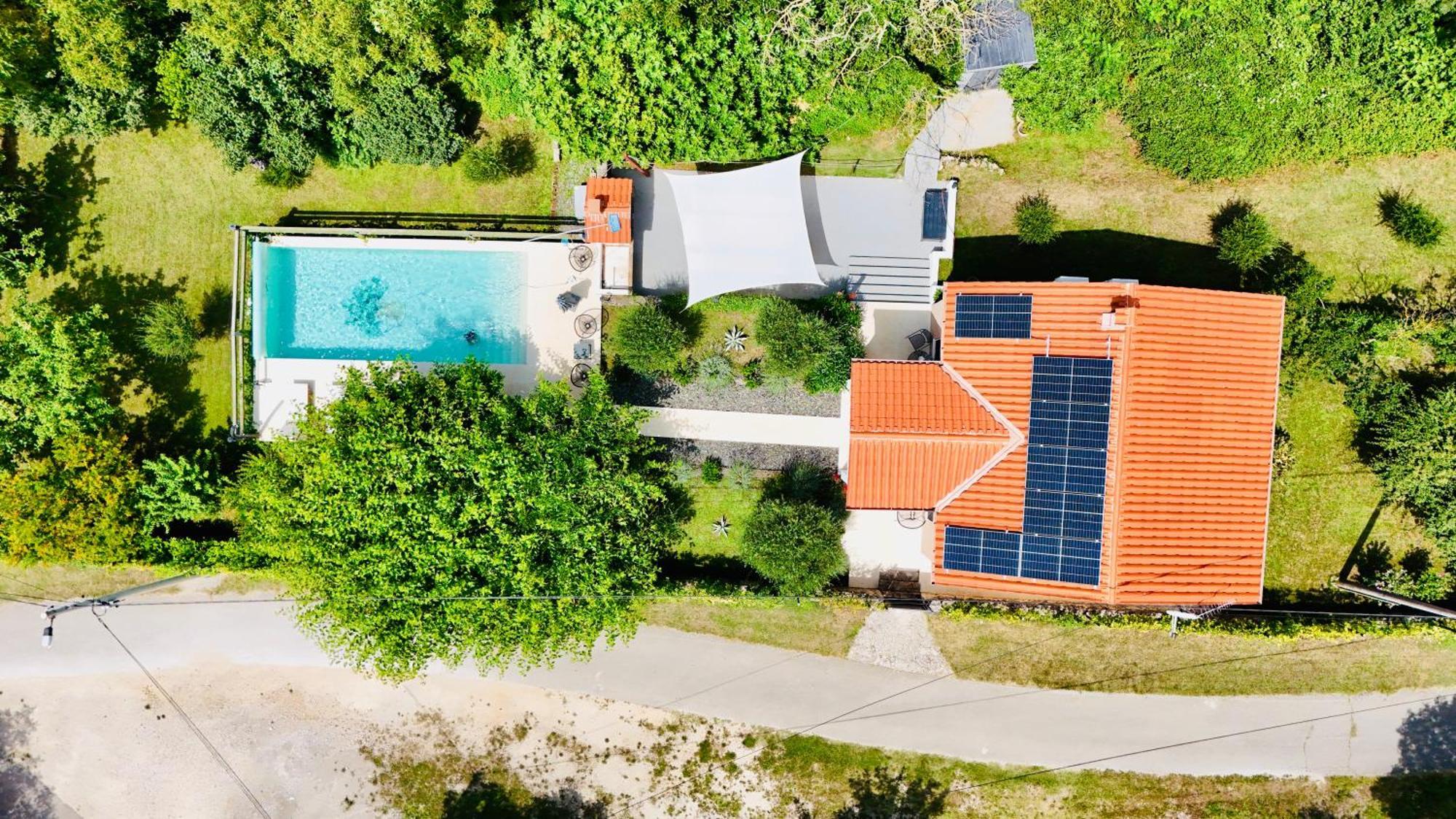 Wellness House Oliva With Heated Salt Water Pool, Sauna & Jakuzzi ลาบิน ภายนอก รูปภาพ